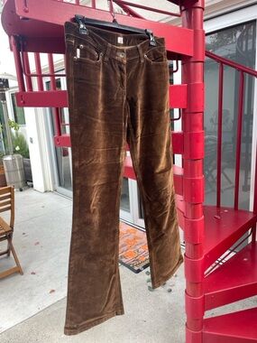 Paul Smith Brown Velvet Flare Jeans